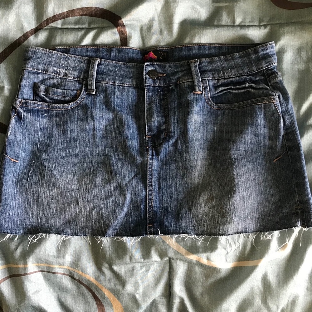 Forever 21 Denim Mini Skirt L
